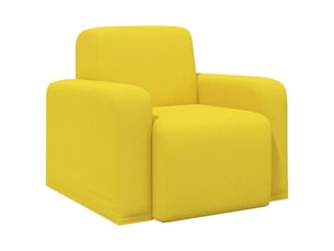 Fauteuil fixe VIDAXL  Tissu jaune