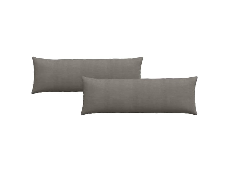 Lot de 2 coussins de canapé, coussins décoratifs gris clair 120 x 40 cm cf59059 - Conforama A
