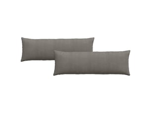 Lot de 2 coussins de canapé, coussins décoratifs gris clair 120 x 40 cm cf59059