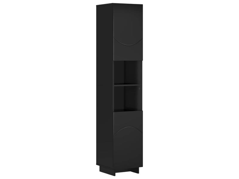 Meuble de rangement salle de bain noir 36.5x38x180 cm - Conforama A