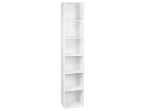 Bibliotheque coloris blanc 6 étagère(s) BEAUNIV - 24 cm x 158.4 cm