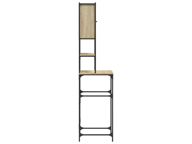  Armoire de machine à laver industrielle gain de place 68 x 48,5 x 194 cm en bois d'ingénierie chêne sonoma 02_0049394  - Conforama D