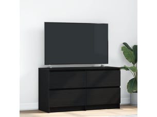 Meuble tv coloris noir 100 cm <strong></strong>  <strong></strong>