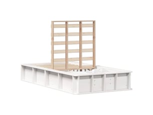 Lit simple 90x190 cm    coloris blanc