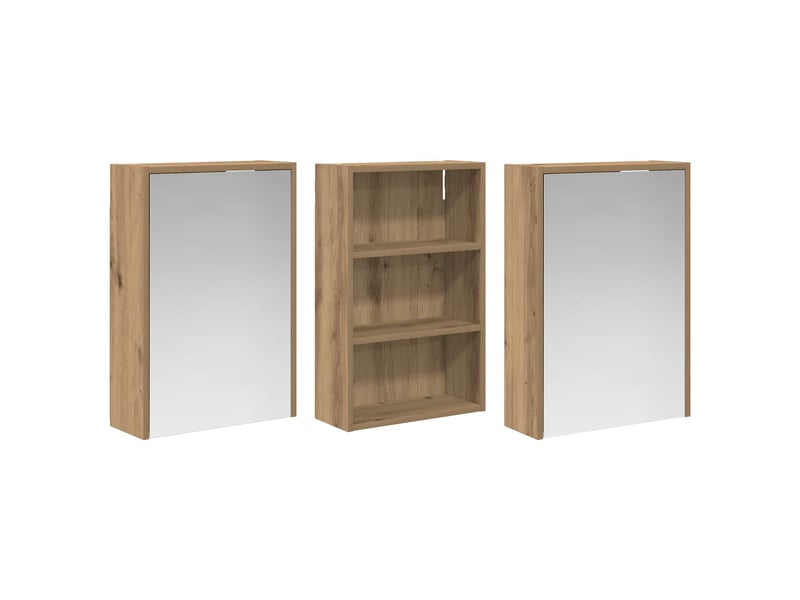  Ensemble de meubles de salle de bain 3 pcs 126x16x62.5 cm shl5109  - Conforama E
