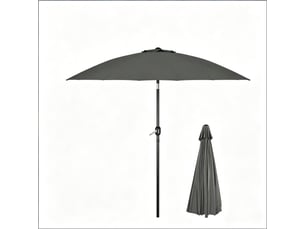 Grand parasol de terrasse inclinable, jardin et piscine, extérieur, sans pied