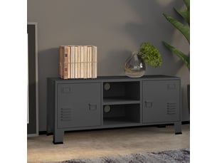 Meuble tv coloris gris 105 cm