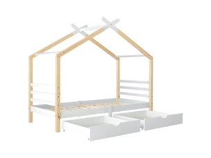 Lit simple 90x200 cm PHOEBE CAT   coloris blanc