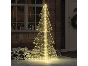 Sapin de noël - arbre de noël 240 led blanc chaud 180 cm acrylique