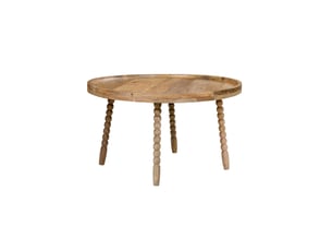 Jay- table basse en bois massif naturel ø60 cm