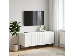 Meuble tv coloris blanc 49 cm <strong></strong>  <strong></strong>