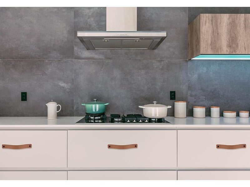 Pack de 4 poignées taupe 16,5x2,5 cm, poignées pour portes de cuisine, salle de bain, armoires et bois - Conforama D