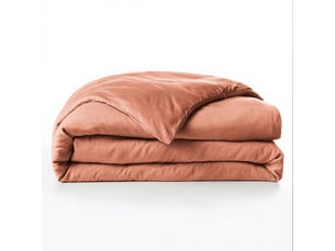 Housse de couette 140x200 cm lyocell gabrielle terracotta