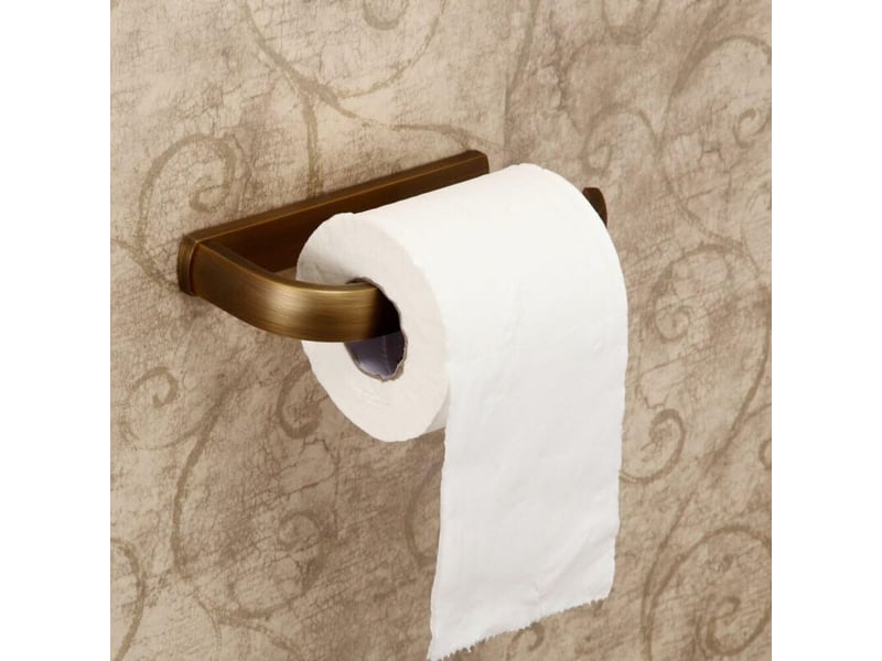  Enowelir dérouleur de papier toilette,antiquité brass  - Conforama E