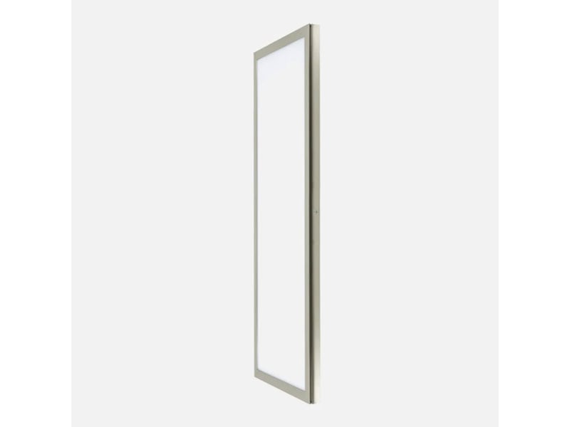  Panneau led en saillie fabrilamp tivoli 72 w 6120 lm 6500 k nickel 2,5 x 30 x 120 cm 162481203 - Conforama A