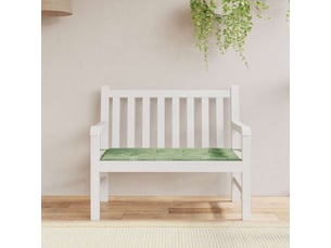 Coussin de banc de jardin, coussin d'assise motif de feuilles 120x50x3 cm cf52750