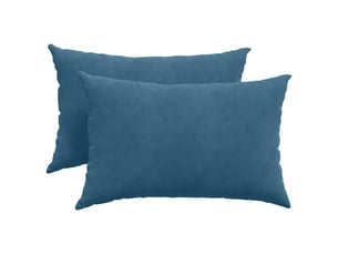 Lot de 2 coussins de canapé, coussins décoratifs bleu 60 x 40 cm cf59005