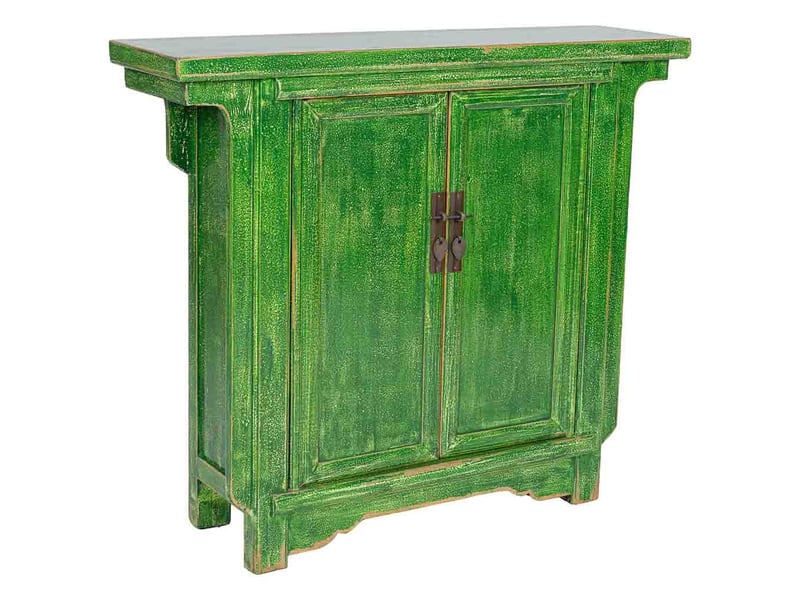  Meuble d'entrée en bois vert 100x28x86 cm h  - Conforama A