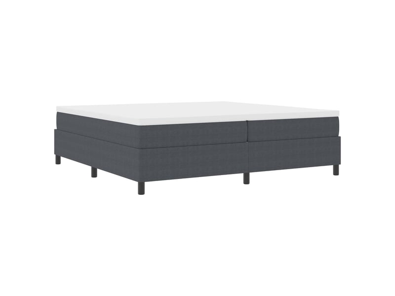 Lit double- lit adulte - cadre de lit plateforme gris foncé 200 x 200 cm - Conforama C