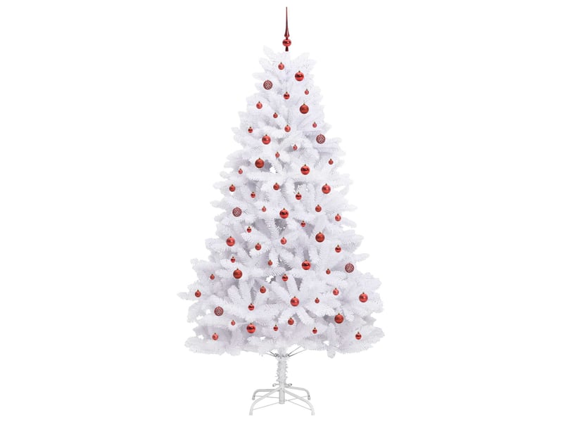  Sapin de noël, arbre de noël artificiel à branches articulées blanc 240 cm shl5449  - Conforama D