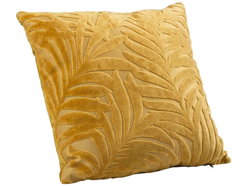 Coussin 40x40 cm NATURA coloris moutarde - Conforama C