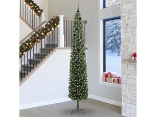 Sapin de noël - arbre de noël artificiel vert 300 cm pvc et acier et plastique
