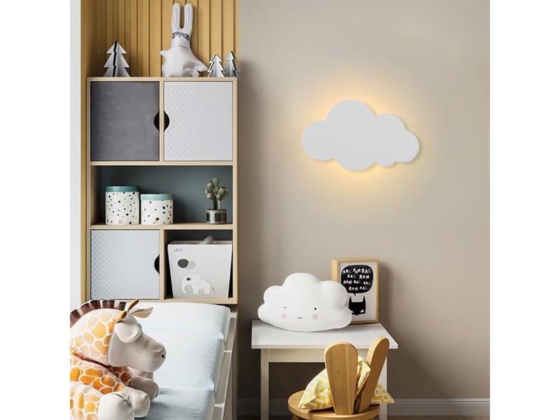  Applique murale avec interrupteur veilleuse enfant lumière chaude 6w 22x13x4cm  - Conforama E