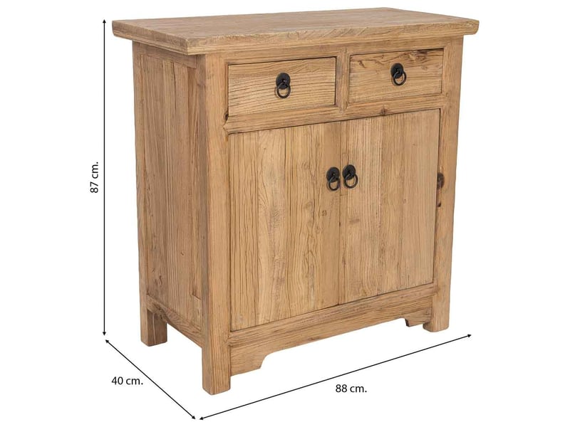  Console en bois beige 88x40x87 cm h  - Conforama C