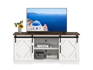 Meuble tv coloris bicolore 150 cm MEUBLIV