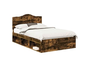Lit 2 places 120x190cm    coloris marron