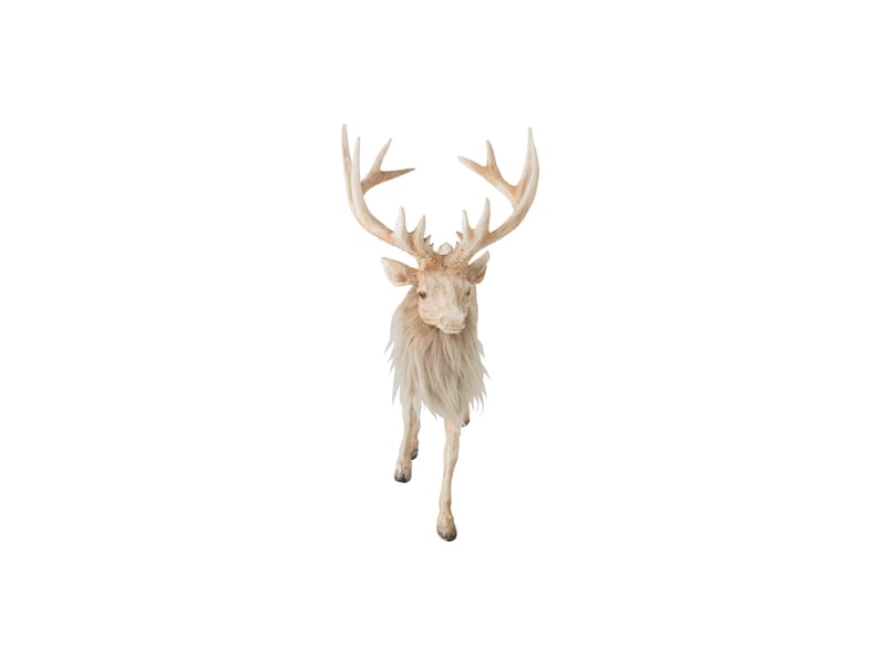  Statuette renne en résine ketty 39cm beige  - Conforama B
