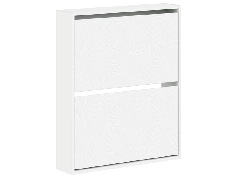  Meuble à chaussures mural, armoire à chaussures delft 71x17x86 cm blanc  - Conforama A