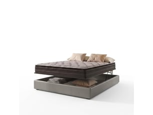 Ensemble matelas et sommier 160x200 cm Ressorts + mémoire de forme <strong>Sampur</strong> <strong>PREMIUM</strong> soutien Medium épaisseur 25 cm