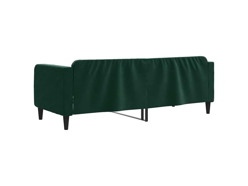  Lit simple- lit adulte -  lit de repos sans matelas vert foncé 80x200 cm velours  - Conforama D
