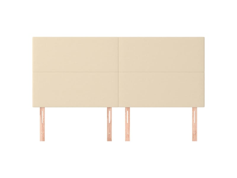  Tête de lit, décoration murale crème 160x5x118128 cm tissu  - Conforama C