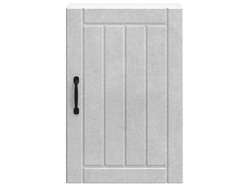 Meuble de rangement, armoire murale de cuisine lucca gris béton bois ingénierie shl9972 - Conforama E