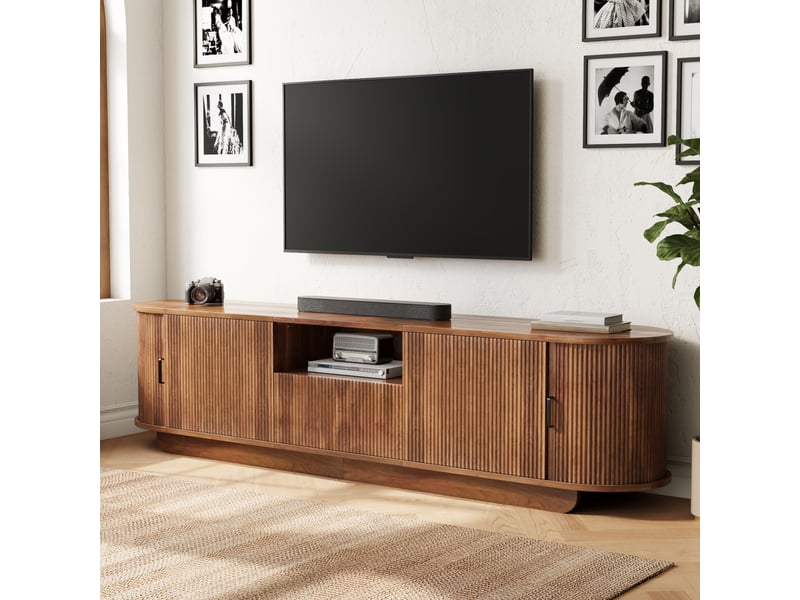  Lit coffre rembourré 90x200 cm en velours beige, tête de lit en forme de fleur, rangement hydraulique, éclairage led et cadre métallique  - Conforama E