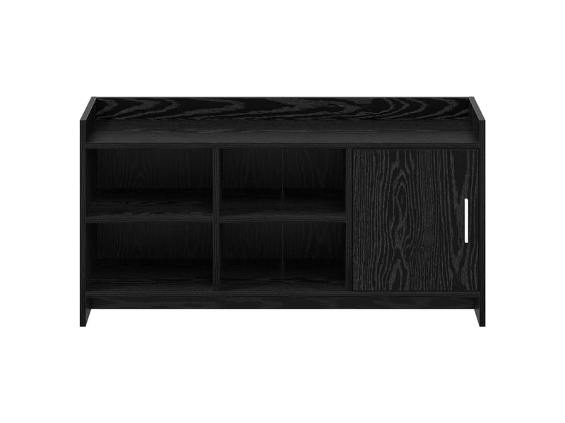  Meuble à chaussure, cabinet à chaussures avec porte chêne noir 100x39,5x51 cm  - Conforama E