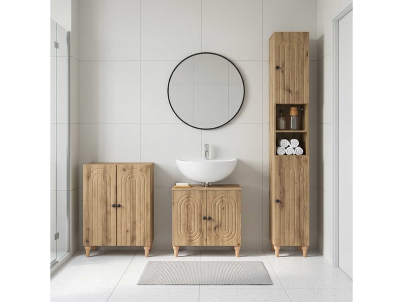 Ensemble de meuble de salle de bain 3 pièces alkmaar cf63278 - Conforama B