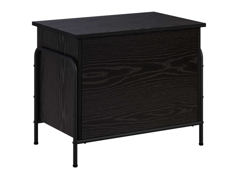 Boîte de rangement, coffre de rangement chêne noir 80x40x49,5 cm shl67975 - Conforama A
