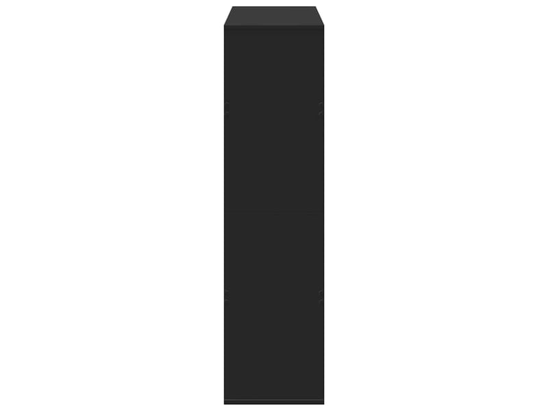  Cloison bibliothèque, meuble de rangement noir 100x33x125,5 cm bois d'ingénierie  - Conforama E