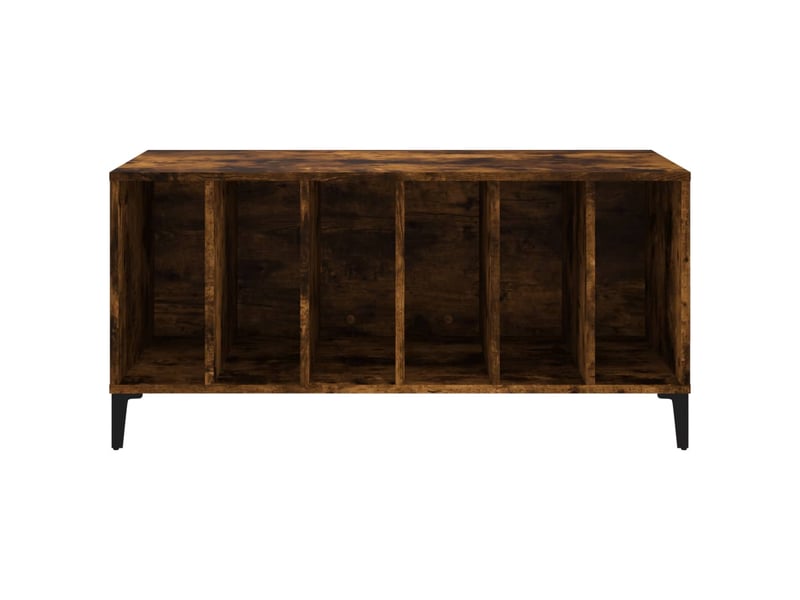  Armoire à disques, armoire de rangement chêne fumé 100x38x48 cm bois d'ingénierie shl75616  - Conforama E