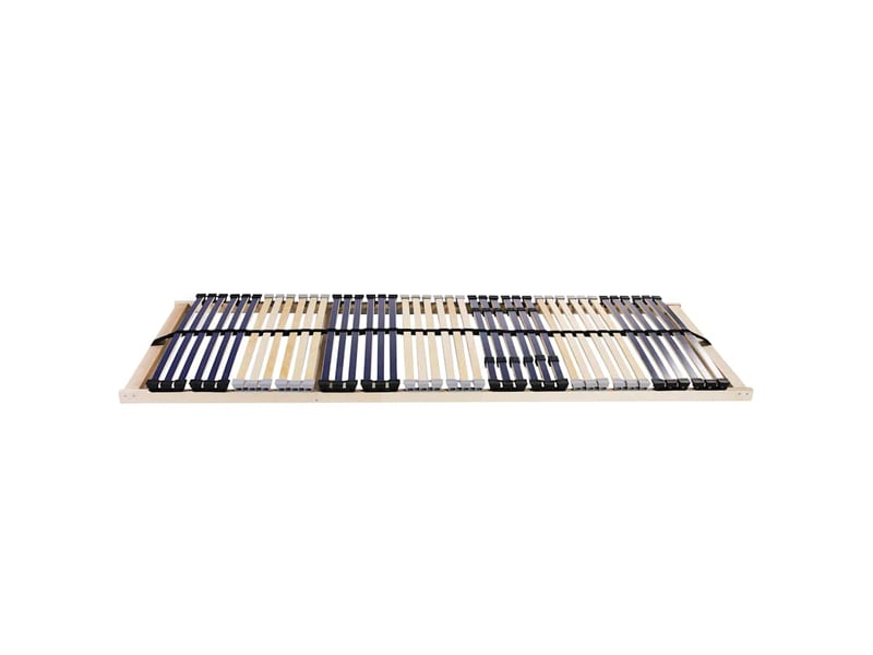  Lit simple- lit adulte -  sommier à lattes marron 90 x 190 cm bois de hêtre massif  - Conforama A