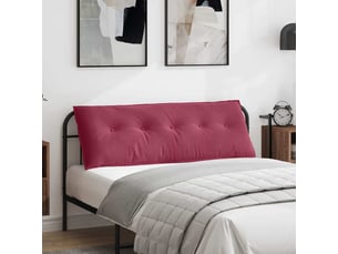 Coussin de dos, coussin de dossier bordeaux 140 x 50 cm tissu en velours côtelé cf54585
