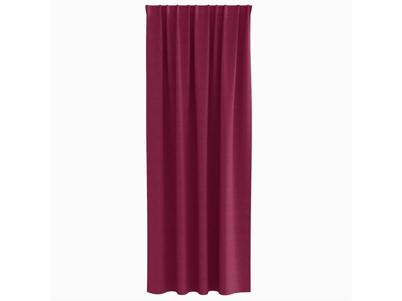  Lot de 2 rideaux occultants, rideaux black-out avec anneaux bordeaux 260 x 140 cm cf44617  - Conforama D