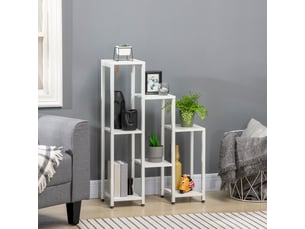 Vitrine coloris blanc 2 étagère(s) <strong></strong> <strong></strong> - 65 cmx94.5 cm