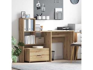 Armoire de rangement bureau, armoire à tiroirs 55 x 45 x 31 cm chêne artisanal