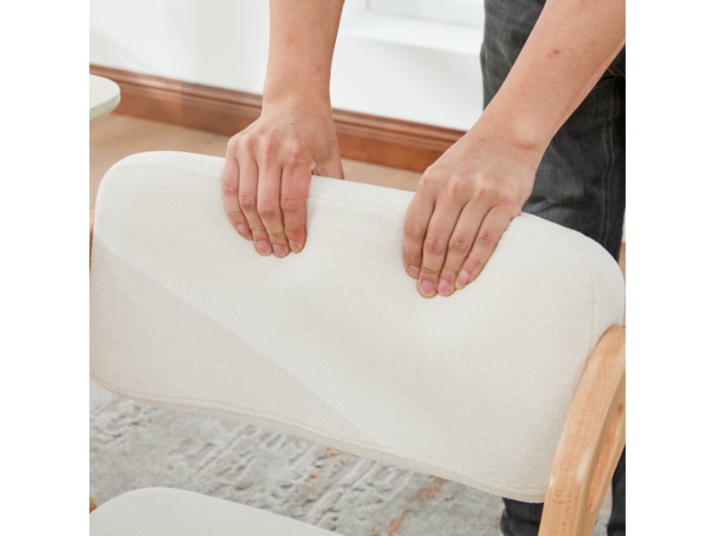  Chaises pliantes rembourrées en hêtre massif – lot de 2, empilables, beige – chaise d’appoint cuisinebureaumariage  - Conforama D
