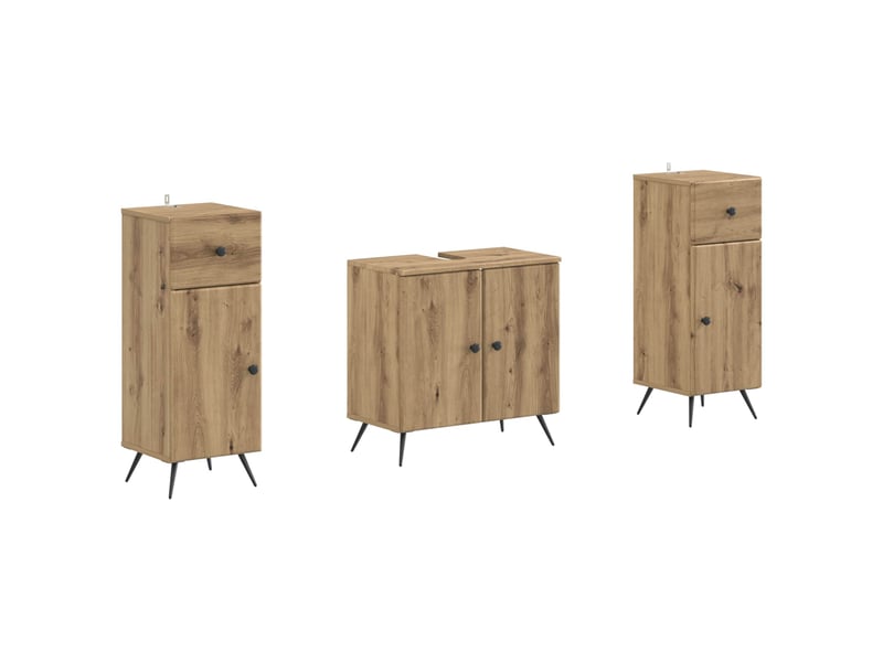 Ensemble de meuble de salle de bain 3 pièces breda cf63340 - Conforama A