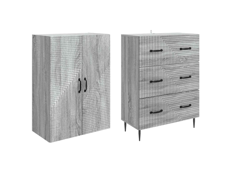  Ensemble de meubles 2 pcs, rangement de salon 66 x 34,5 x 90 cm bois d'ingénierie shl1408  - Conforama D